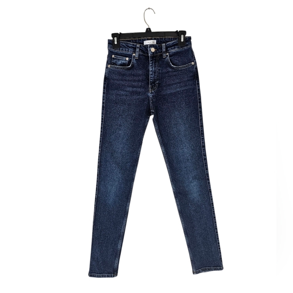Anine Bing High Rise Skinny Ankle Dark Blue Jeans 25 Preowned